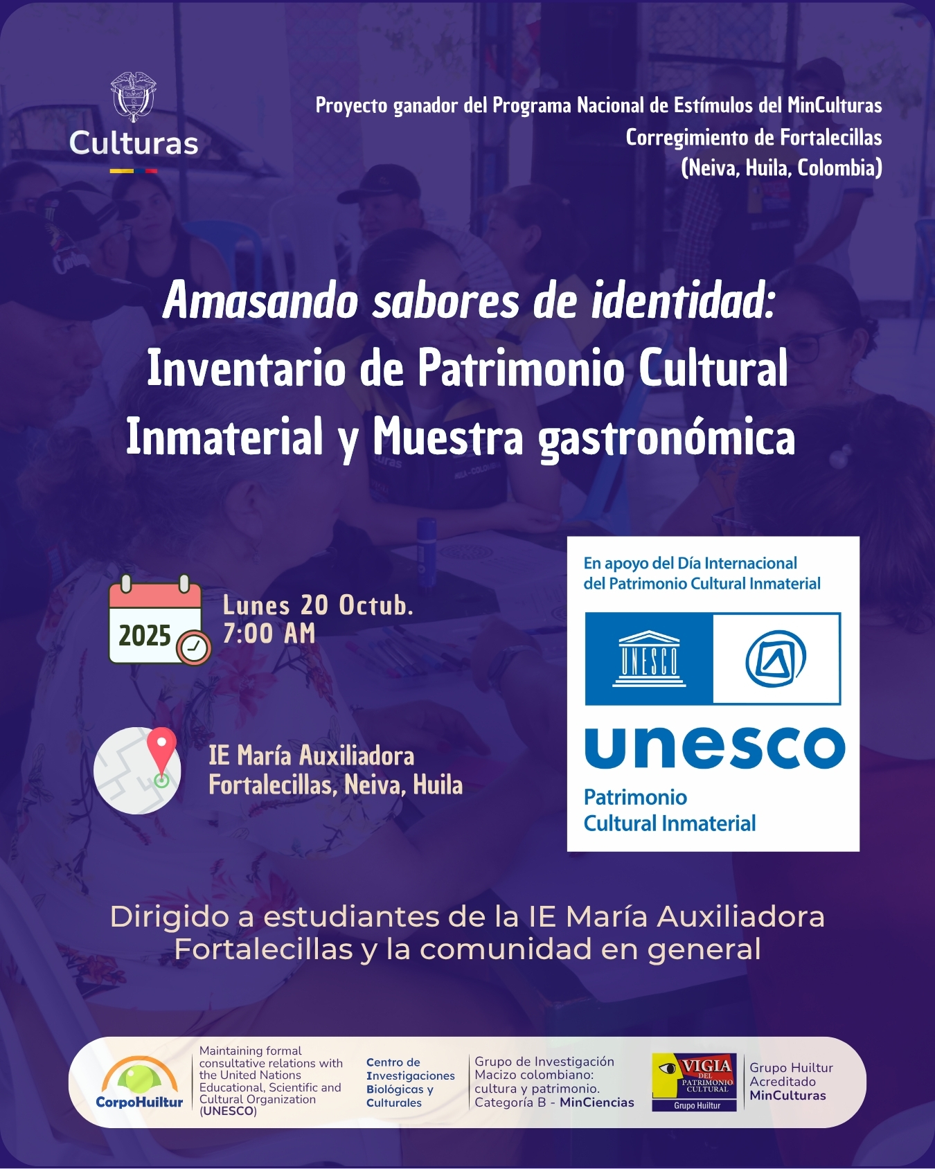 Kneading the Flavors of Our Identity / Amasando Sabores de Identidad: Inventario de PCI de Fortalecillas (Neiva, Huila, Colombia)  Kneading the Flavors of Our Identity / Amasando Sabores de Identidad: Inventario de PCI de Fortalecillas (Neiva, Huila, Colombia)
