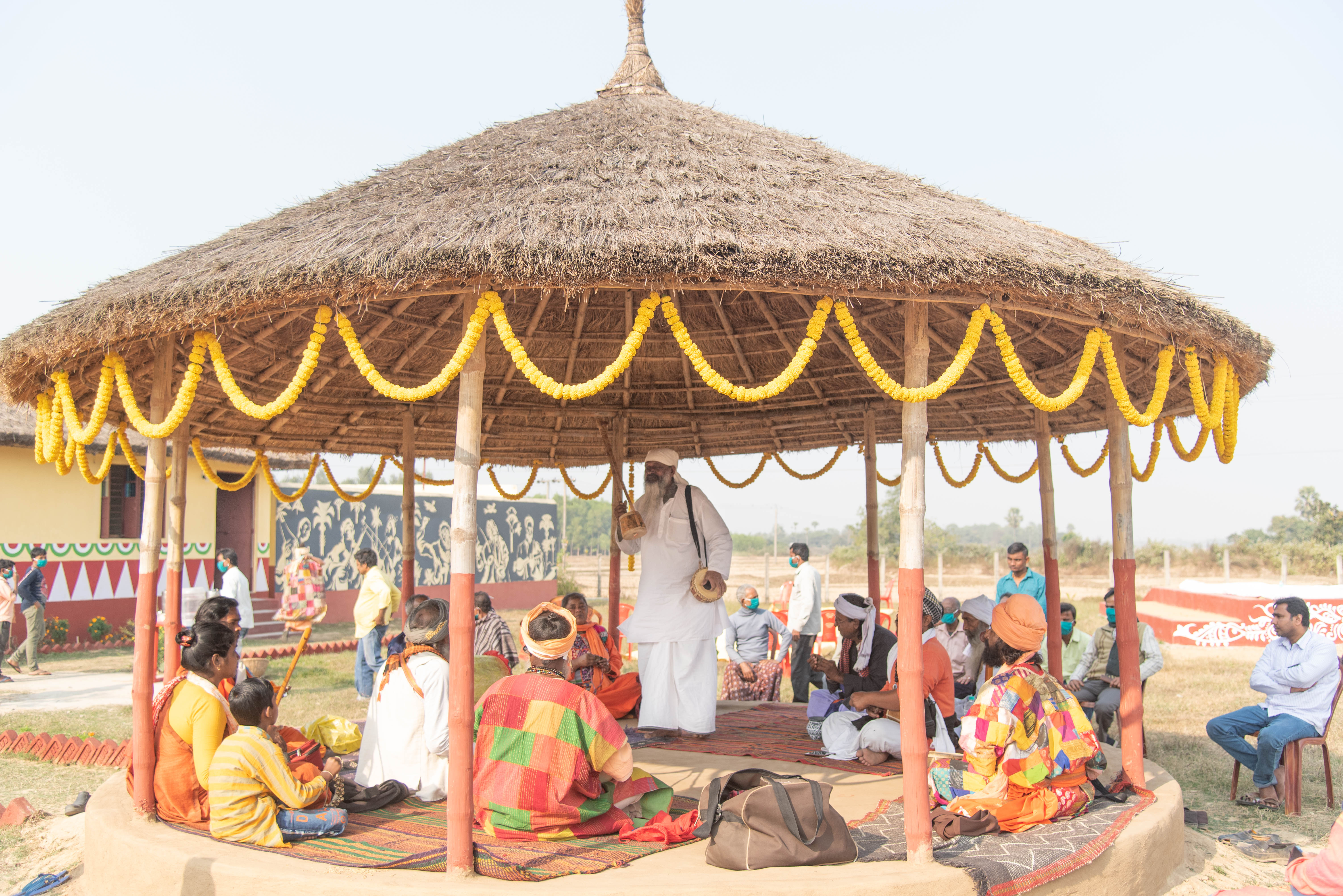 Live Baul Music at Bannabagram Baul Ashram by Lalu Fakir and team