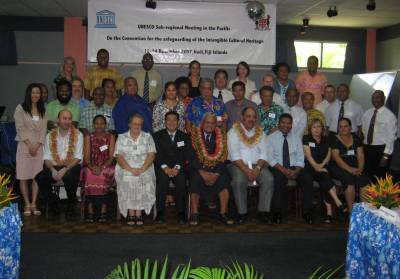 Réunion subrégionale à Nadi, Fidji, sur la Convention pour la sauvegarde du patrimoine culturel immatériel