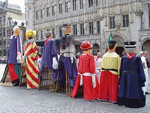 Processional giants and dragons in Belgium and France