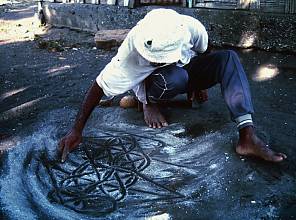 Les dessins sur le sable de Vanuatu