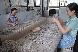 Las técnicas artesanas tradicionales de fabricación del papel xuan