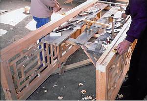 Chinese traditional architectural craftsmanship for timber-framed structures