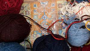Traditional skills of carpet weaving in Fars