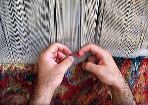 Traditional skills of carpet weaving in Kashan