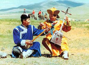 Mongolian traditional art of Khöömei
