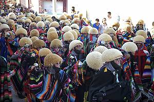 Parachicos in the traditional January feast of Chiapa de Corzo