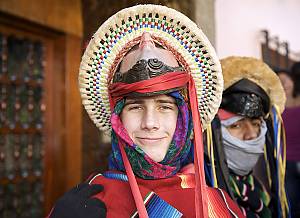Parachicos in the traditional January feast of Chiapa de Corzo