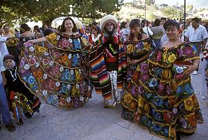 Les Parachicos dans la fête traditionnelle de janvier à Chiapa de Corzo