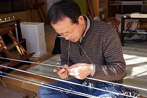 Le Yuki-tsumugi, technique de production de soierie