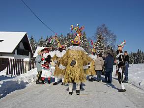 Shrovetide door-to-door processions and masks in the villages of the Hlinecko area