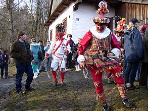 Shrovetide door-to-door processions and masks in the villages of the Hlinecko area