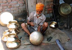 Traditional brass and copper craft of utensil making among the Thatheras of Jandiala Guru, Punjab, India