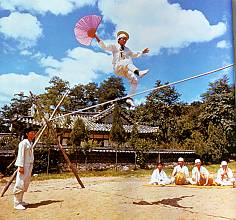 Jultagi, tightrope walking