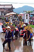 Mibu no Hana Taue, ritual of transplanting rice in Mibu, Hiroshima