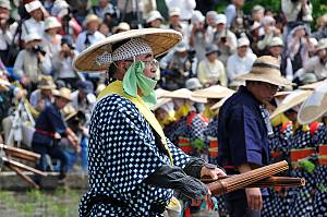 Mibu no Hana Taue, ritual of transplanting rice in Mibu, Hiroshima