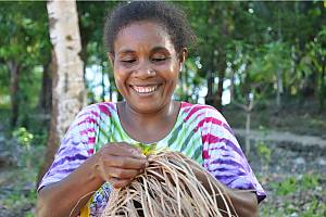 Noken multifunctional knotted or woven bag, handcraft of the people of Papua