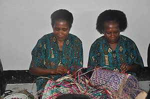 Noken multifunctional knotted or woven bag, handcraft of the people of Papua