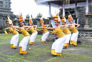 Three genres of traditional dance in Bali