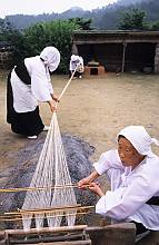 Weaving of Mosi (fine ramie) in the Hansan region