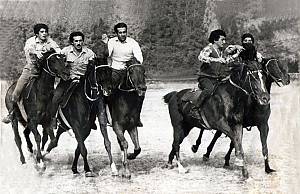 Chovqan, a traditional Karabakh horse-riding game in the Republic of Azerbaijan