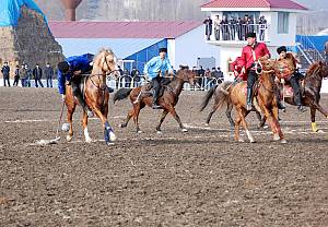 Chovqan, a traditional Karabakh horse-riding game in the Republic of Azerbaijan