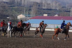 Chovqan, a traditional Karabakh horse-riding game in the Republic of Azerbaijan