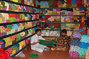 Traditional art of Jamdani weaving