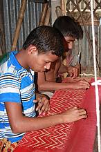 Traditional art of Jamdani weaving