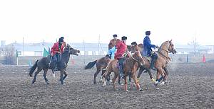 Chovqan, a traditional Karabakh horse-riding game in the Republic of Azerbaijan