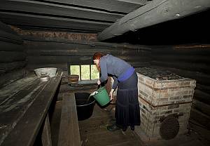 El uso tradicional de la sauna de humo en Võromaa
