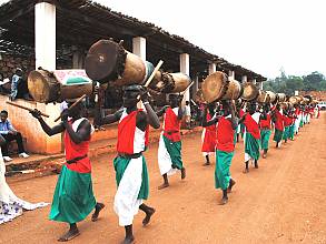 Ritual dance of the royal drum
