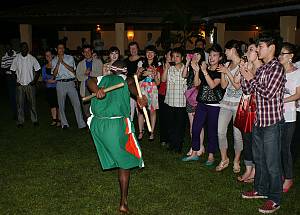 Ritual dance of the royal drum