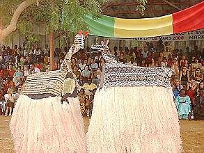 Coming forth of the masks and puppets in Markala