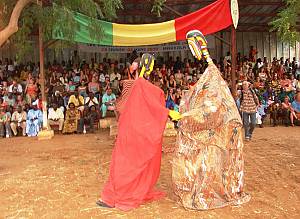 Coming forth of the masks and puppets in Markala