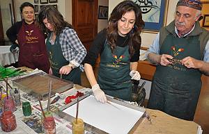 Ebru, l’art turc du papier marbré