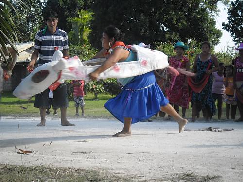 Torito Dance during the tradition of Carnaval, Caledonia Village, Corozal District