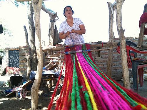 Weaver from Villa Atamisqui, 121 kilometres from the capital city of Santiago del Estero