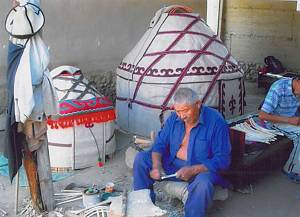 Traditional knowledge and skills in making Kyrgyz, Kazakh and Karakalpak yurts (Turkic nomadic dwellings)