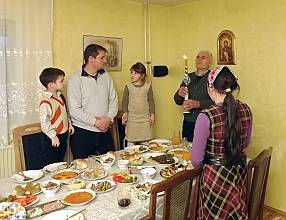 La Slava, célébration de la fête du saint patron de la famille