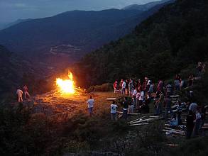 Summer solstice fire festivals in the Pyrenees