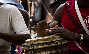 Rumba in Cuba, a festive combination of music and dances and all the practices associated