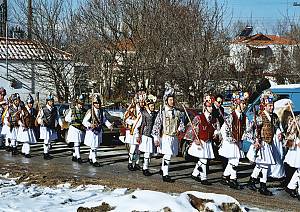 Momoeria, New Year's celebration in eight villages of Kozani area, West Macedonia, Greece