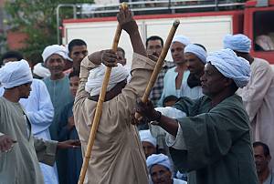 Le tahteeb, jeu du bâton