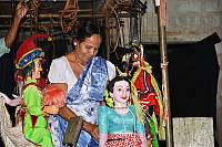 Supervision of make-ups of puppets before staging a puppet drama