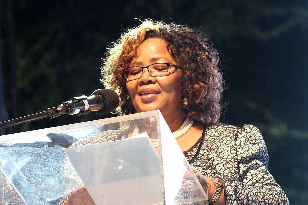 H.E. Ms Katrina Hanse-Himarwa, Minister of Education, Arts and Culture of Namibia. 10th session opening ceremony. 