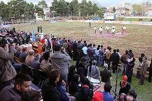 Chogān, a horse-riding game accompanied by music and storytelling