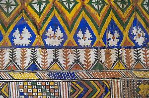 Al-Qatt Al-Asiri, female traditional interior wall decoration in Asir, Saudi Arabia