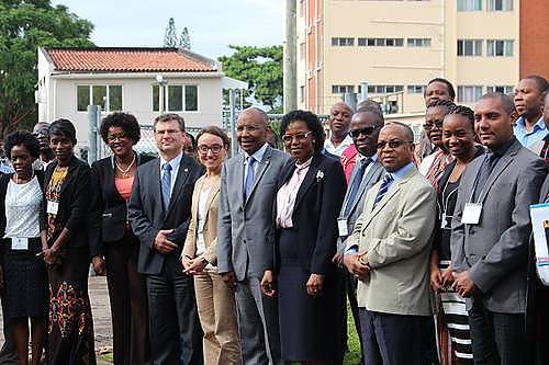 Opening of the final workshop in Maputo with representatives of Angola, Cabo Verde, Guinea Bissau, Mozambique and Sao Tome and Principe and UNESCO with the Mozambican Deputy Minister of Culture and Toursim, 9 May 2016.