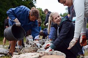 Art of dry stone construction, knowledge and techniques